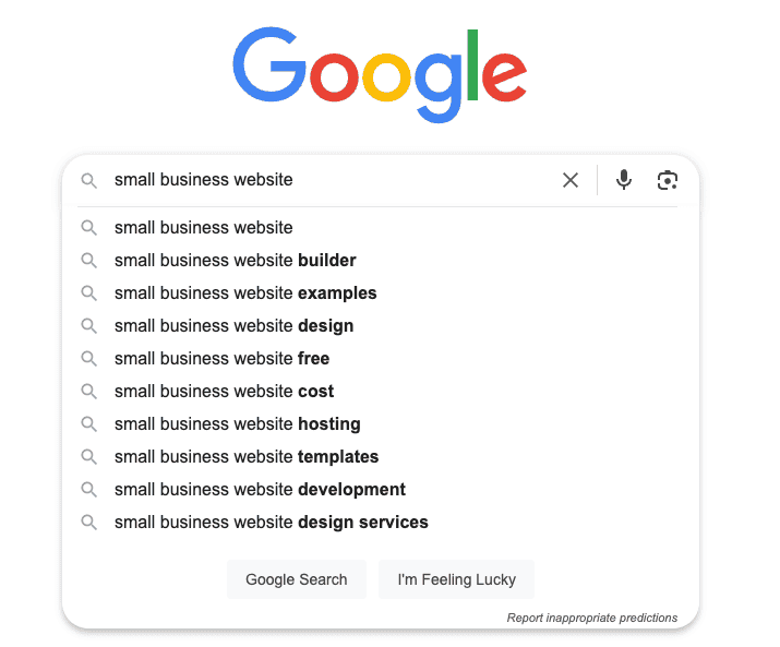 Google Autocomplete to research keywords