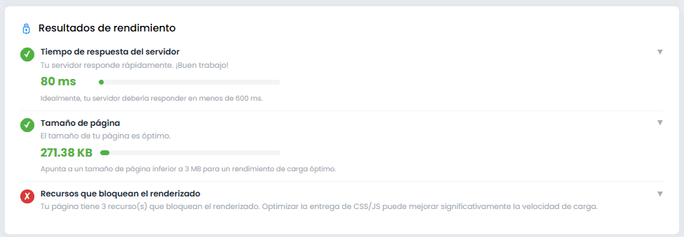Auditoría SEO rendimiento