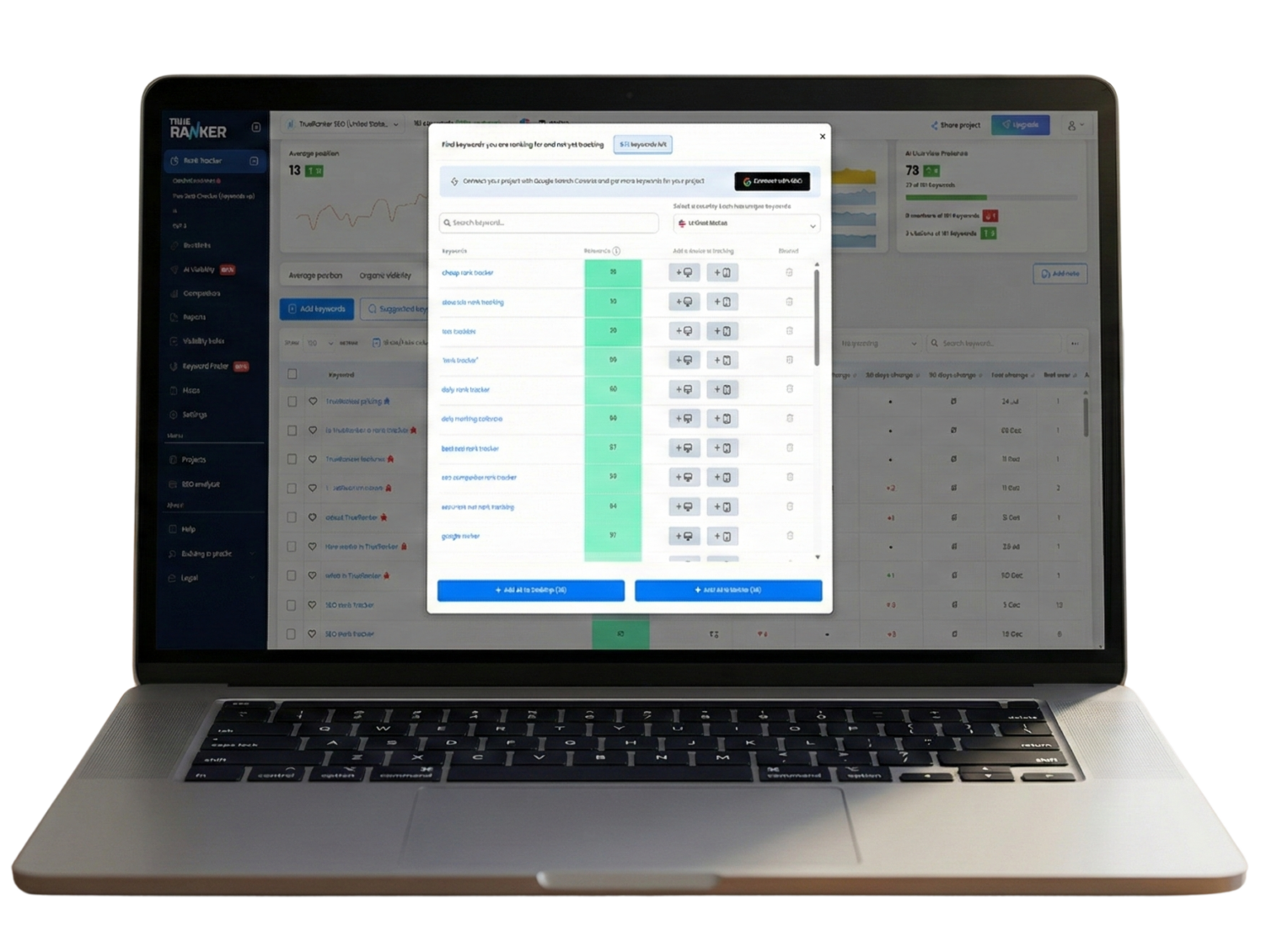 Keyword suggestions tool