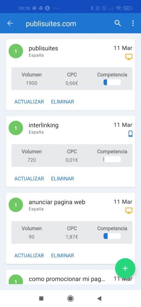 Rank tracker App