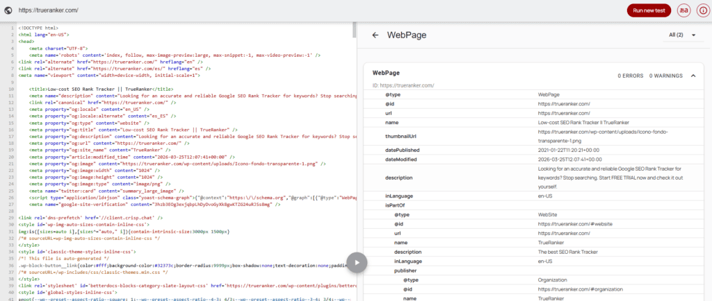 structured data