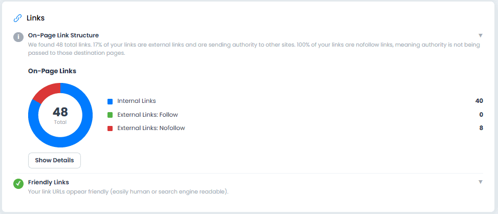 SEO Audit links